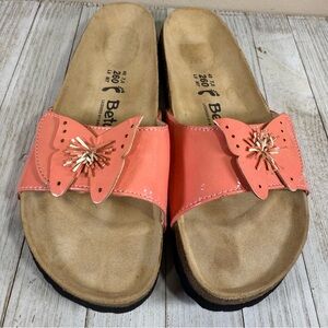 Betula by Birkenstock Sandals W9 M7 butterfly Leather Comfort Preppy Classic